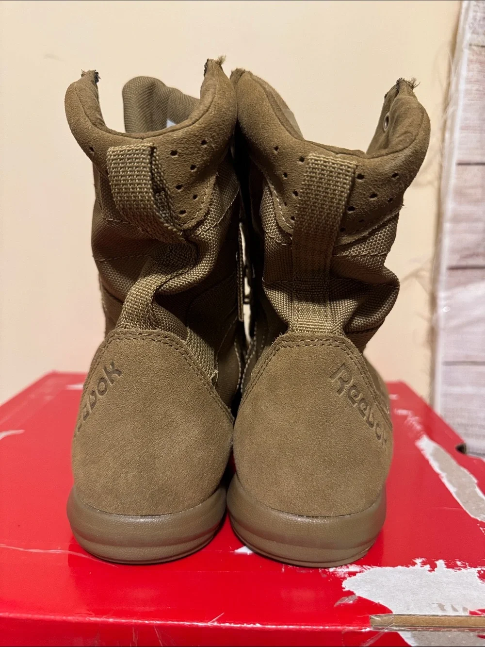 Reebok Men's Nano Tactical Combat Boot in Olive Size 8W